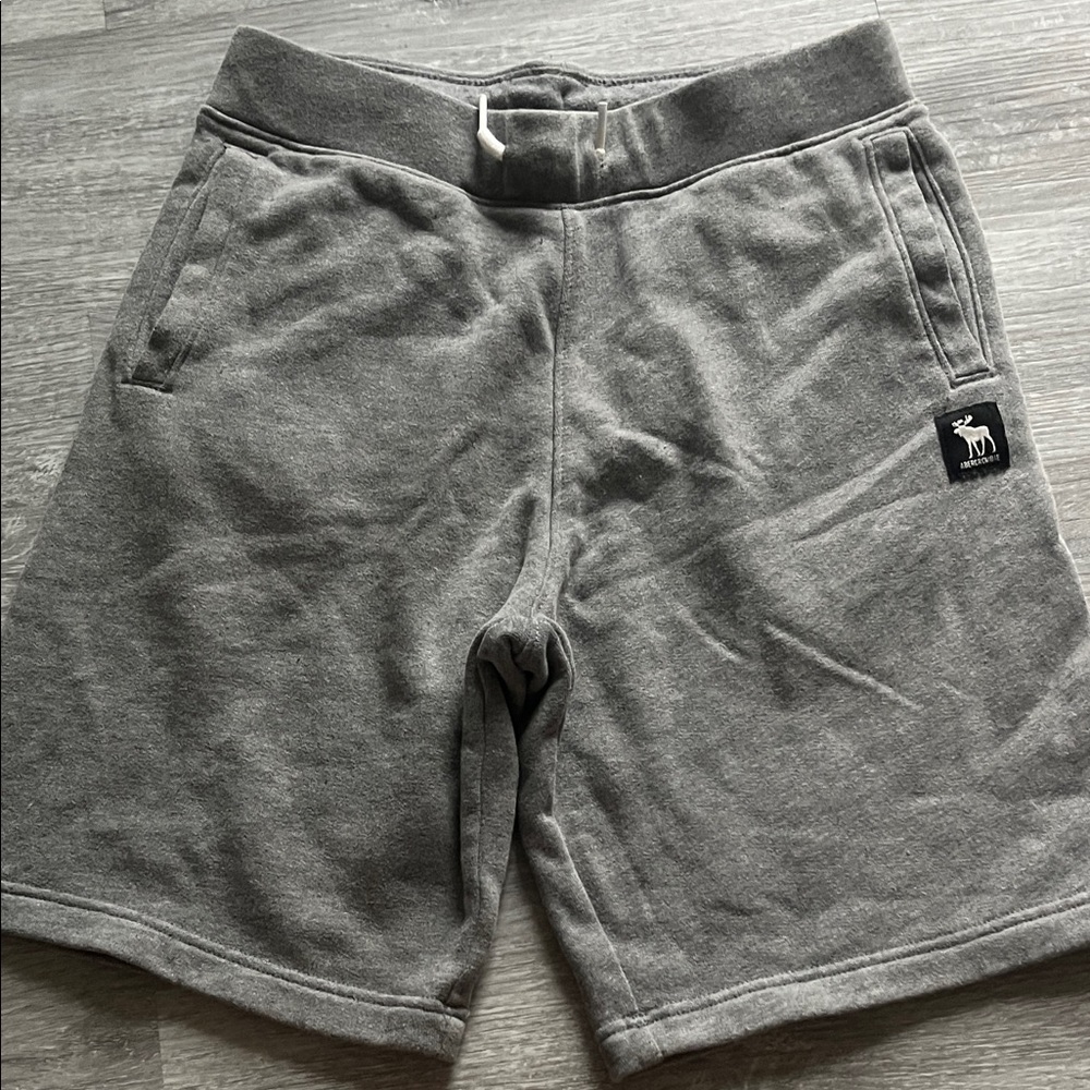abercrombie kids Gray Cotton Sweat Shorts